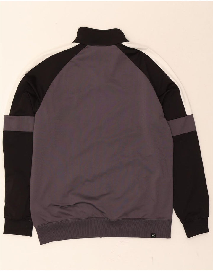 PUMA Mens Full Tracksuit Medium Grey Colourblock Polyester Vintage Puma and Second-Hand Puma from Messina Hembry 