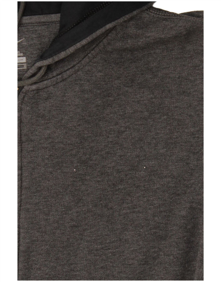 Nike - Sudadera con capucha y cremallera para hombre, talla grande, algodón gris