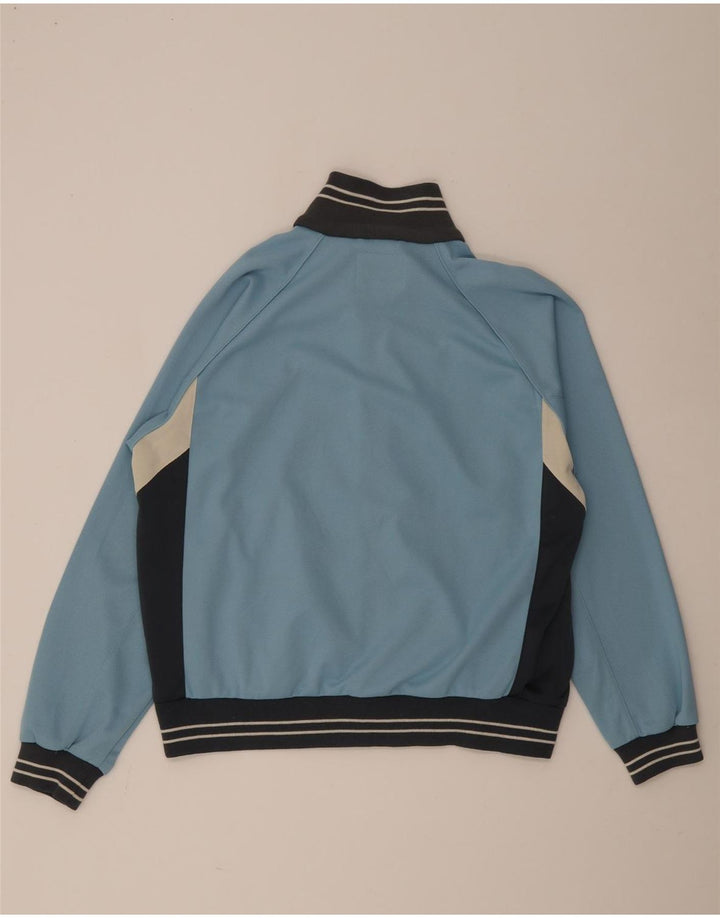 Diadora Chaqueta de chándal para hombre ES 36 Small Azul Colorblock Poliéster
