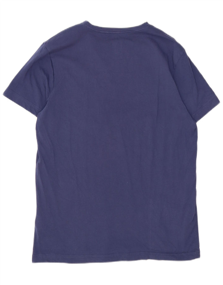 K-Way - Camiseta para hombre, talla grande, color azul marino, algodón