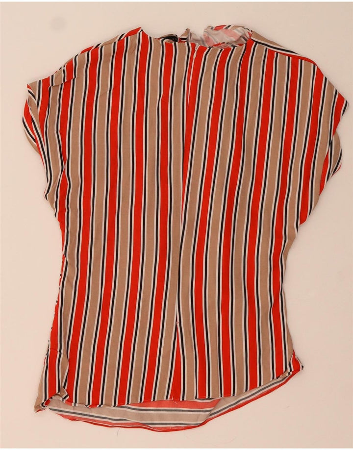 ZARA Blusa Mujer Top UK 40 Mediano Rayas Multicolor
