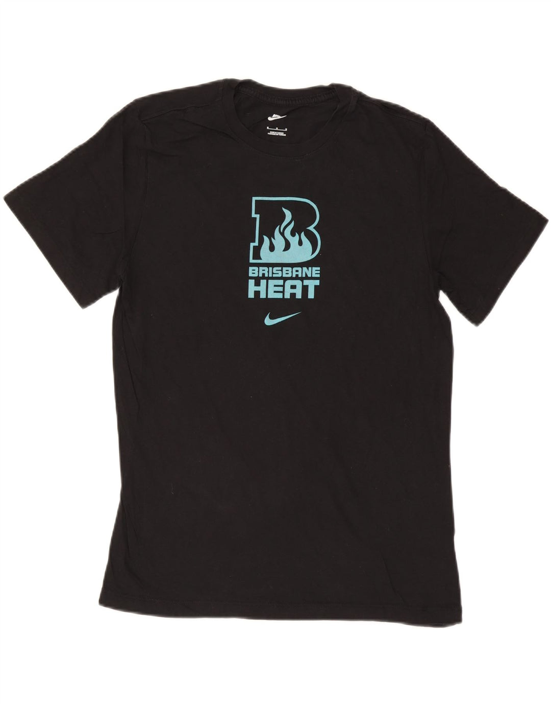 Nike Camiseta gráfica para hombre Top mediano de algodón negro