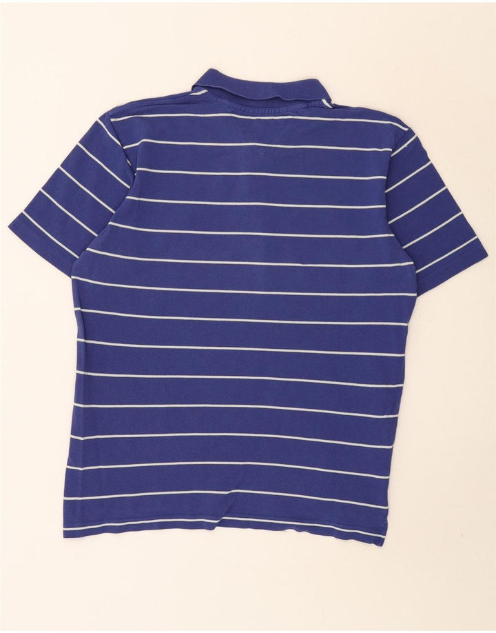 Polo Tommy Hilfiger Hombre De Algodón A Rayas Azul Medio