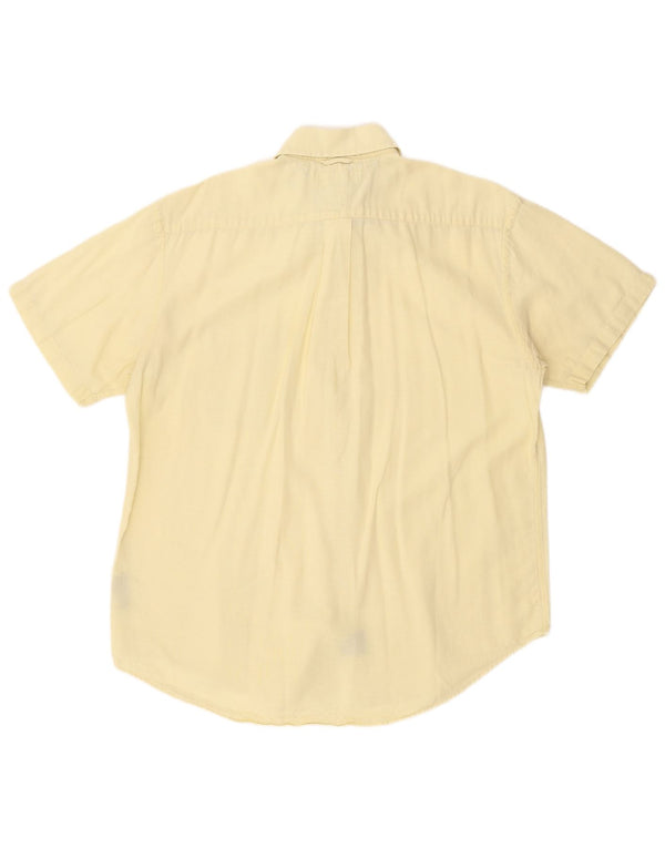 Tommy Hilfiger Camisa Manga Corta Hombre XL Amarillo Algodón