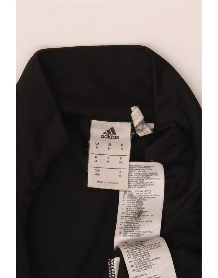 Adidas Mens Climalite Chándal Top Chaqueta Mediano Negro Poliéster