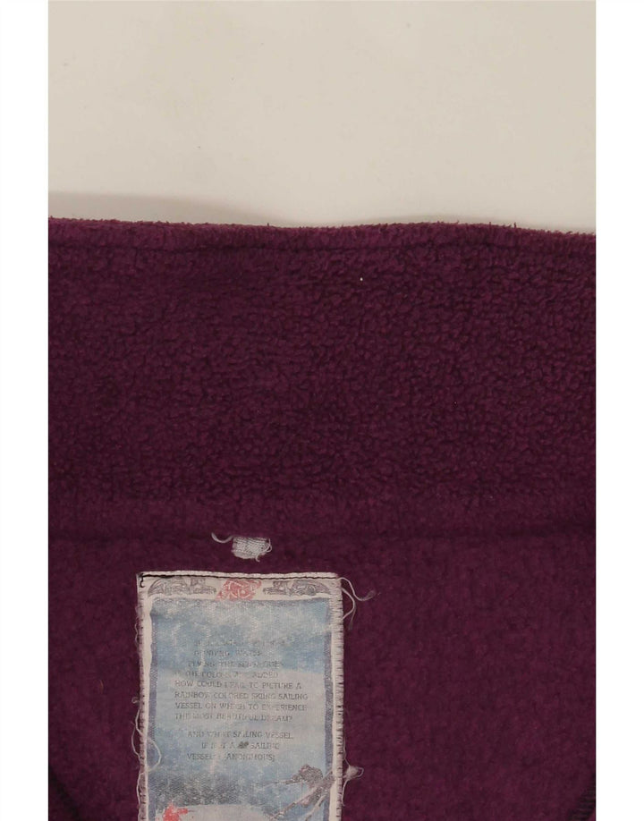 Vintage mujer chaqueta de lana de gran tamaño Reino Unido 16 púrpura grande