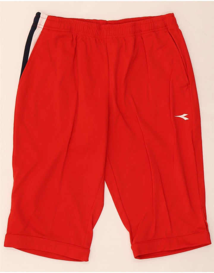 Diadora Hombre Bermudas Sport Shorts Large Rojo Colorblock Poliéster