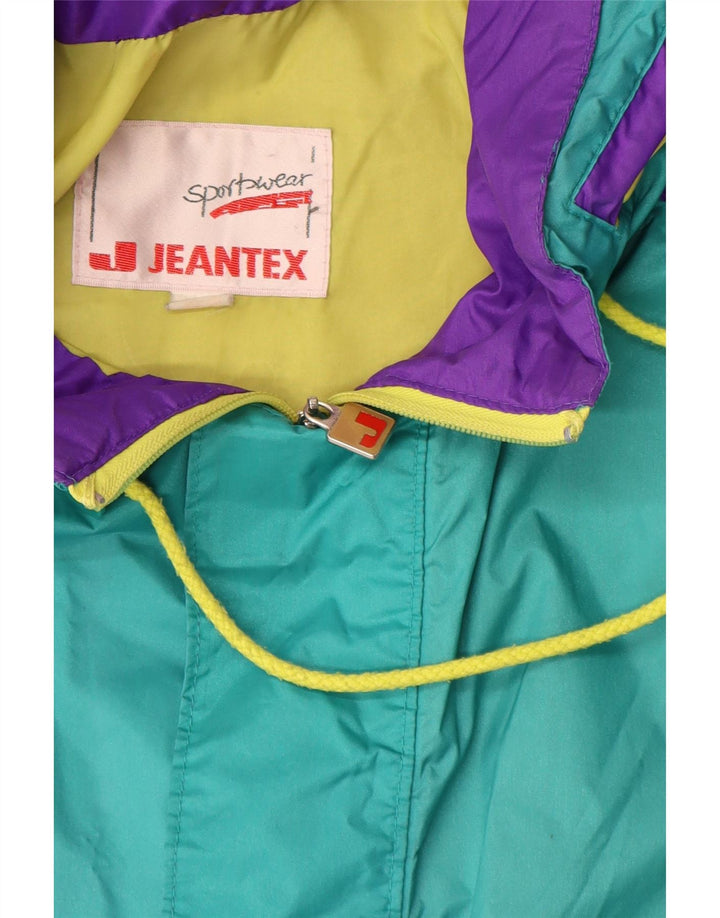Jeantex Chubasquero Hombre UK 42 XL Poliamida Color Block Turquesa