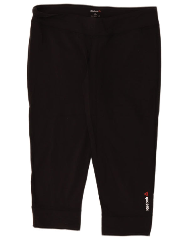 Reebok Leggings Capri para Mujer UK 40 XL Nylon Negro