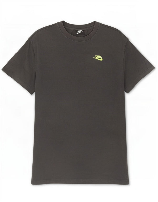 Nike - Camiseta gráfica para hombre, parte superior de algodón gris medio