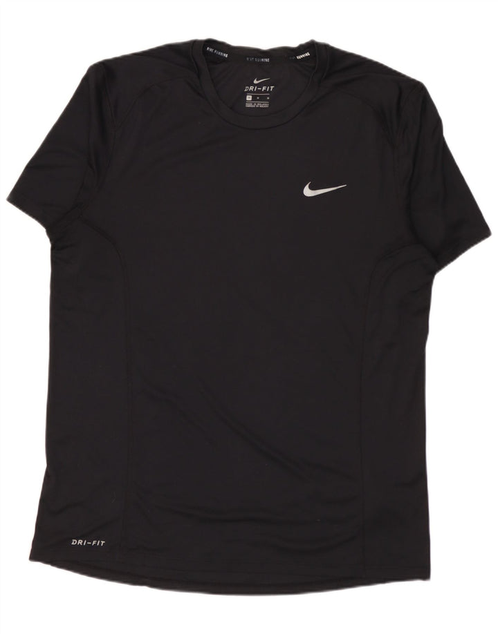 Camiseta Nike Dri Fit para hombre Top Medium Black Poliéster