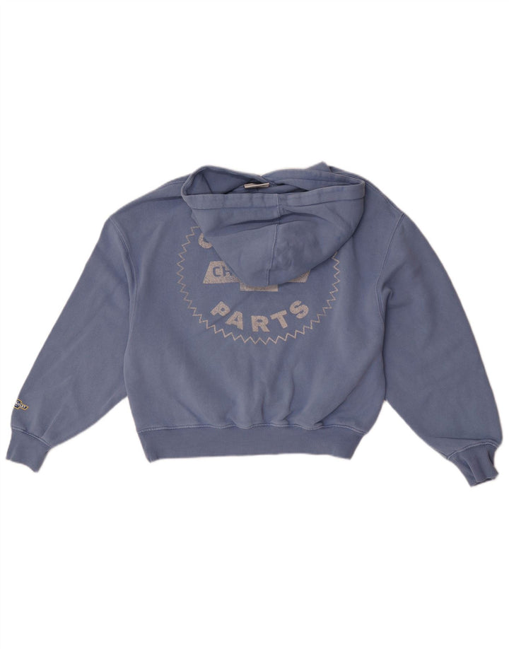 Pull & Bear Jersey con capucha extragrande gráfico para mujer Reino Unido 6 XS Algodón azul