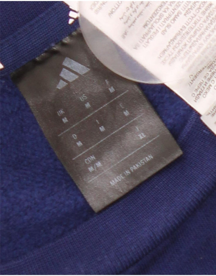 Adidas Hombre Sudadera Jumper Medium Azul Marino Algodón