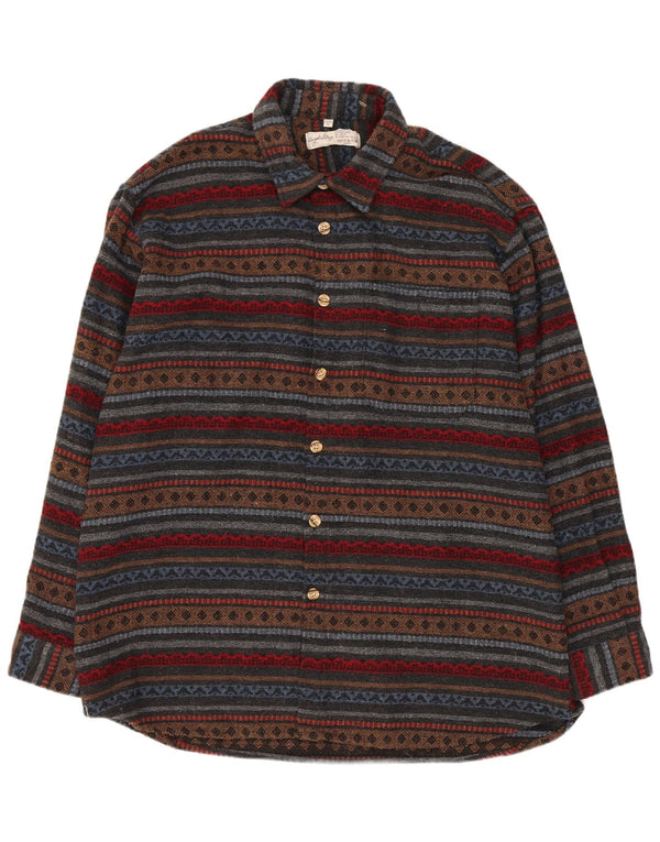 Angelo Litrico Camisa De Franela Hombre Talla 43/44 XL Rayas Multicolor