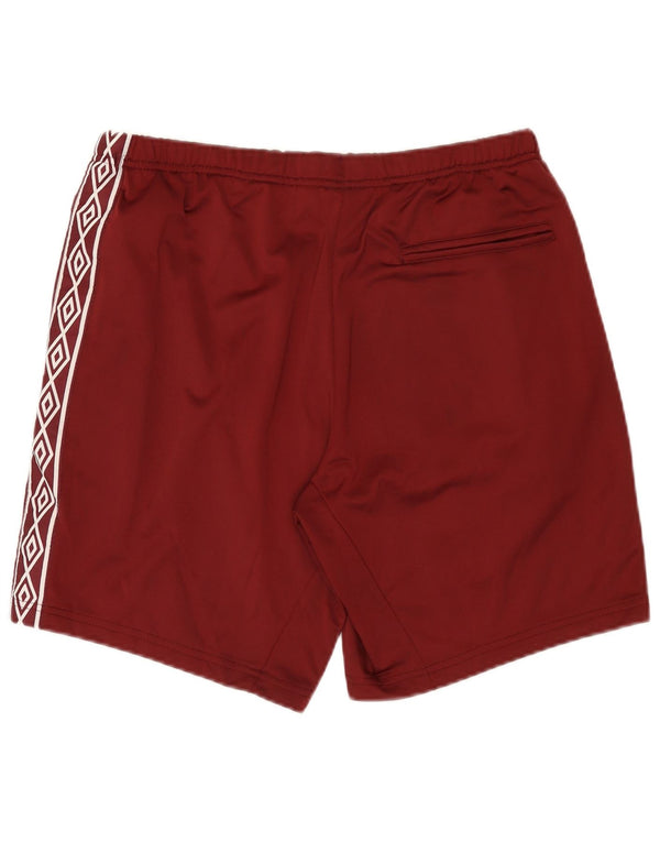 Umbro Mens Graphic Sport Shorts Grande Poliéster Borgoña