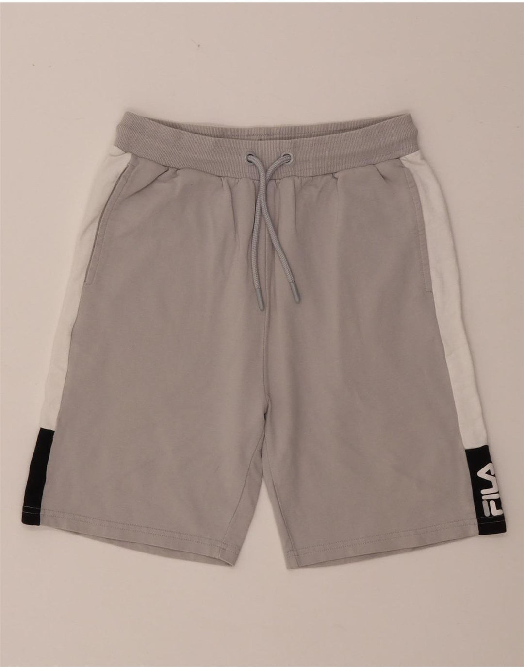 FILA Pantalones cortos deportivos para niño 13-14 años Algodón gris color block