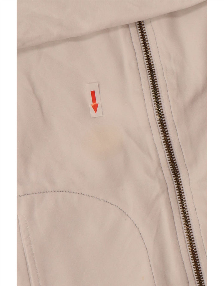 MURPHY & NYE Chaqueta superior de chándal con gráfico para mujer UK 10 Small White