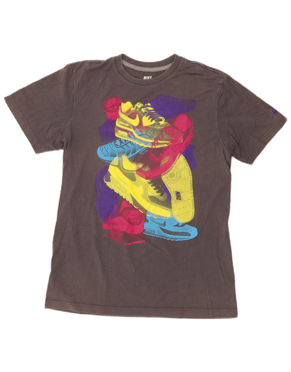 Camiseta Nike De Corte Regular Con Gráfico Para Hombre Gris Medio