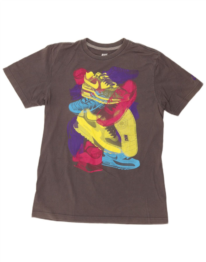 Camiseta Nike De Corte Regular Con Gráfico Para Hombre Gris Medio