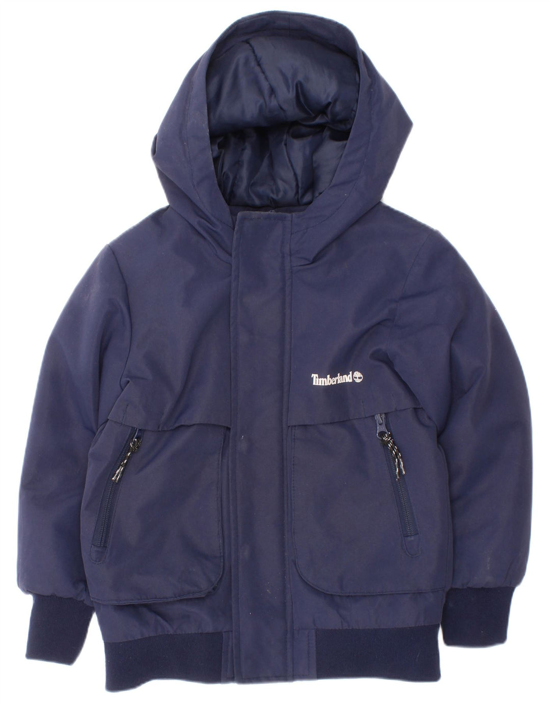 Timberland Chaqueta Acolchada Con Capucha Niño 4-5 Años Azul Marino Poliéster