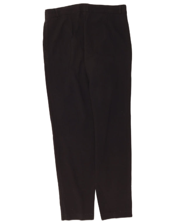 Marks & Spencer Pantalones informales ajustados para mujer UK 10 Small W30 L30 Negro