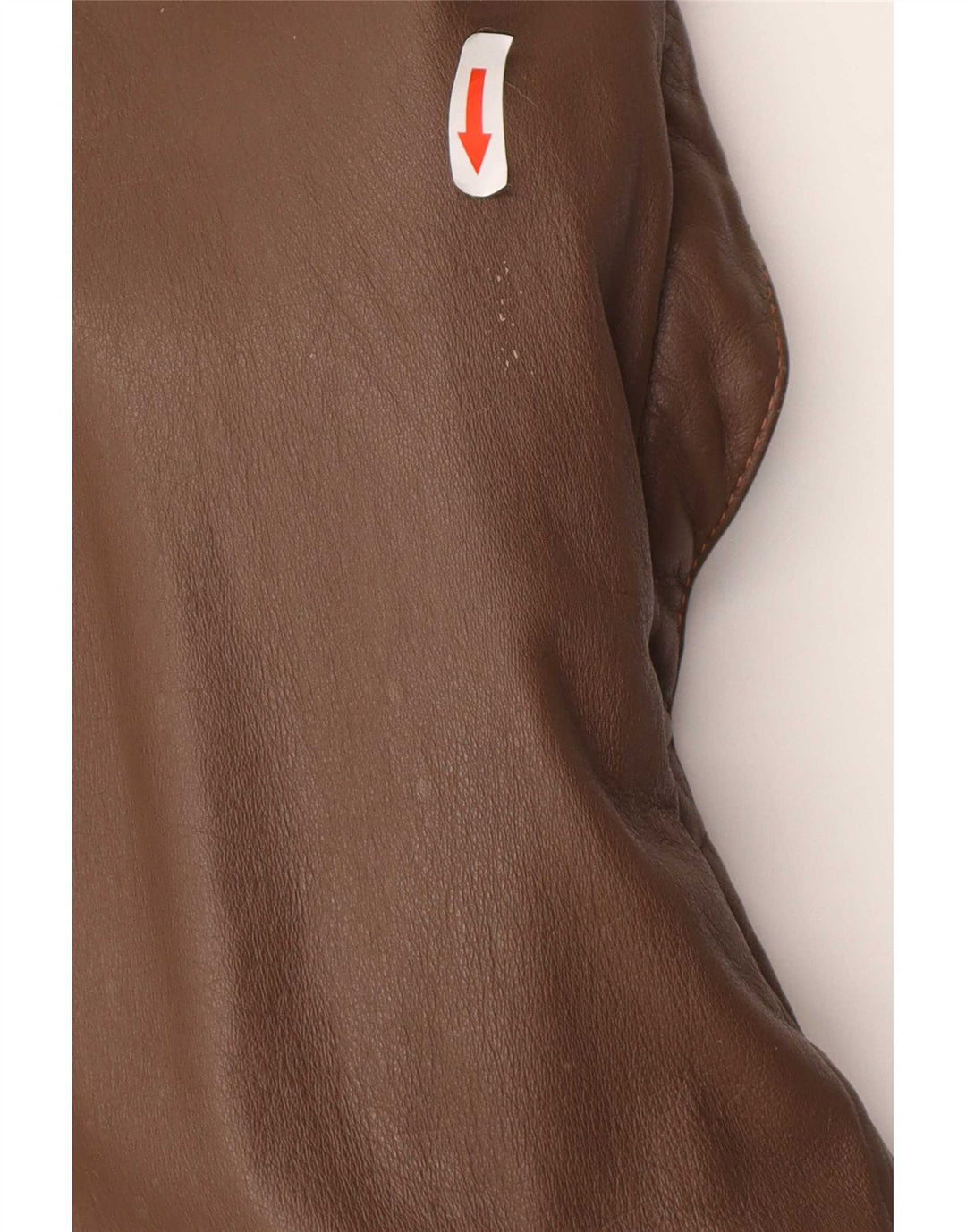 Chaqueta de cuero militar vintage para hombre IT 52 XL Marrón