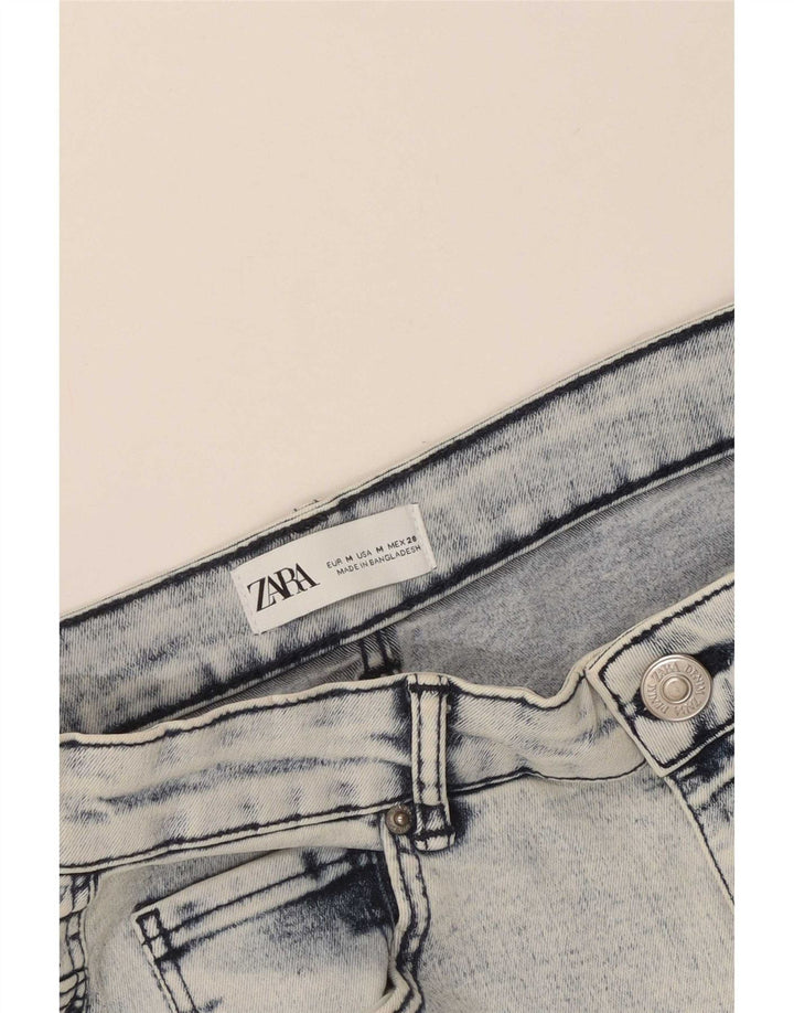Zara Mujer Falda Vaquera Mediana W28 Azul