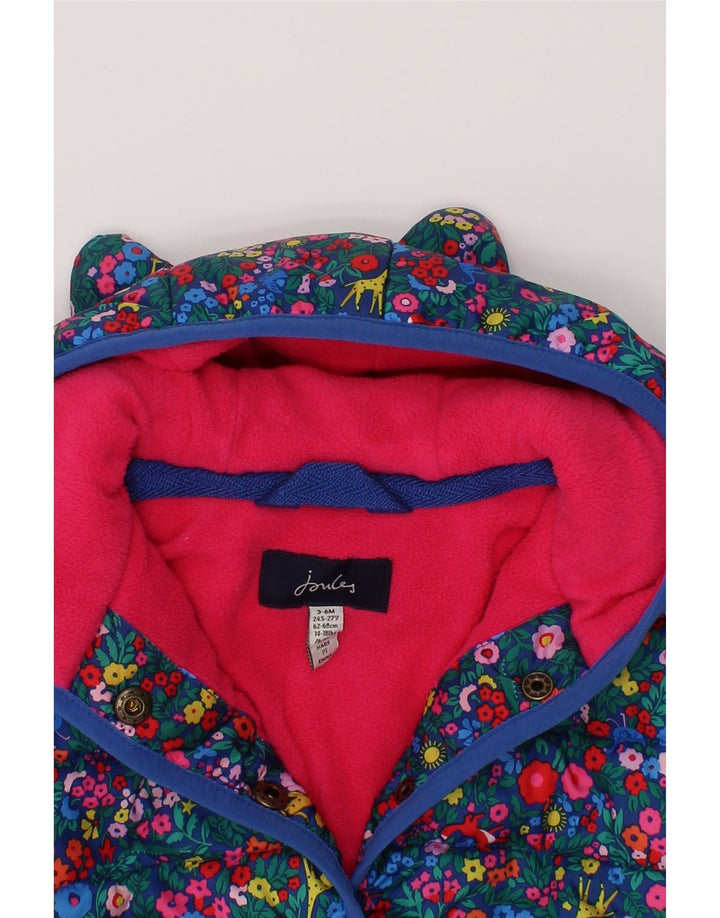 JOULES Chaqueta acolchada con capucha para bebé niña 3-6 meses Multicolor Floral