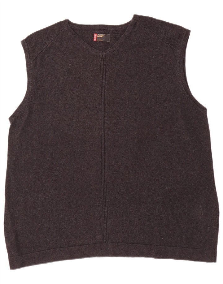 Levi's Hombre Chaleco Camiseta Sin Mangas Gris Medio