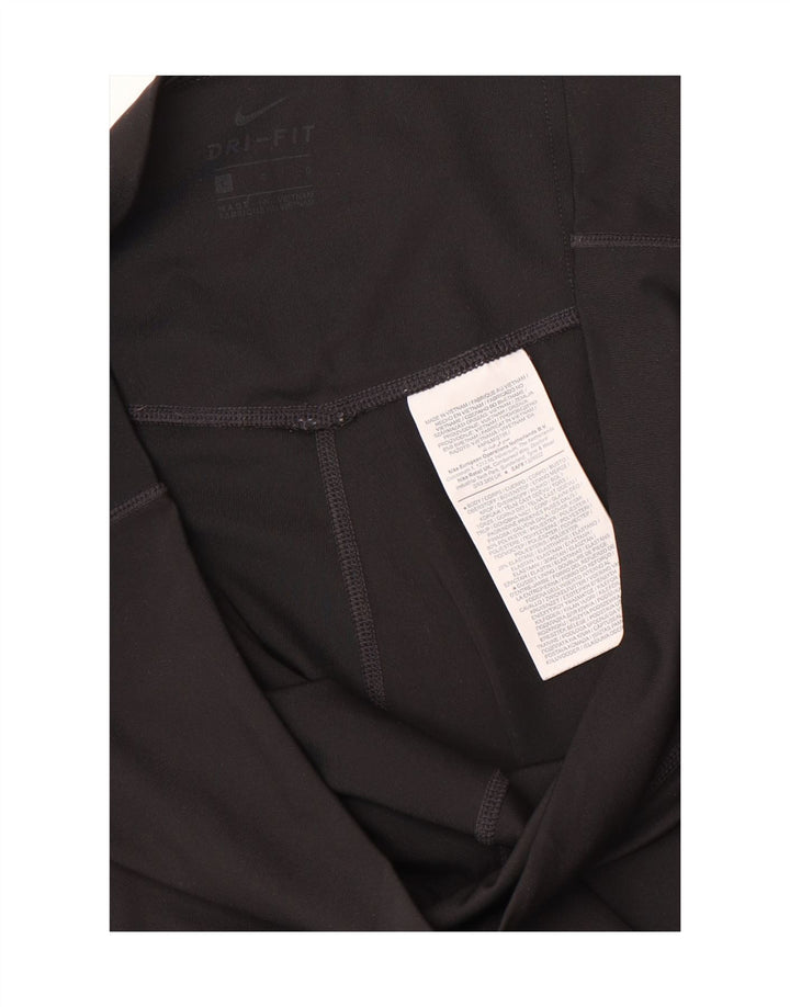 Nike Dri Fit Graphic Leggings para mujer, talla 40, poliéster negro grande
