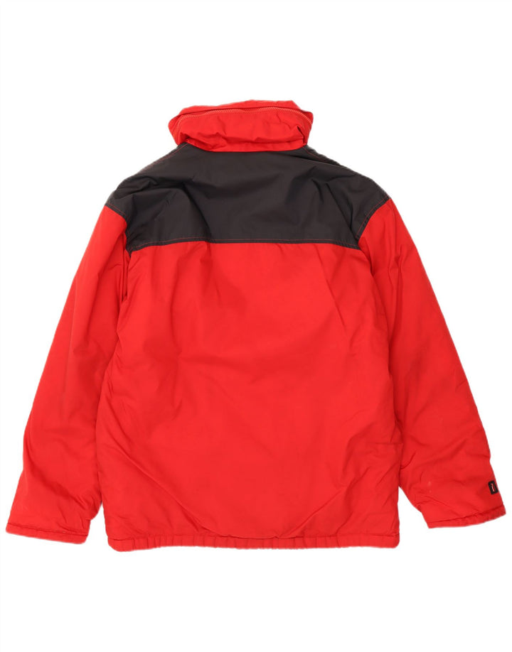 Chaqueta cortavientos con capucha para hombre Ellesse IT 48 Nylon color block mediano rojo
