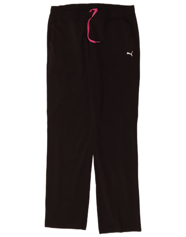 Puma Pantalones de chándal para mujer UK 12 Medium Negro Poliéster