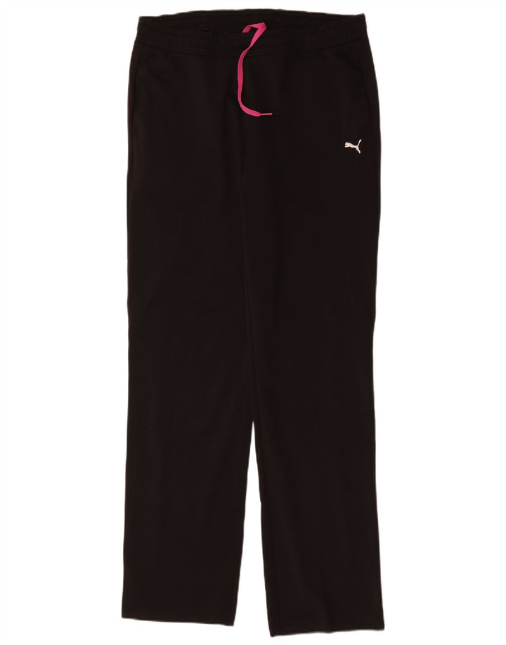 Puma Pantalones de chándal para mujer UK 12 Medium Negro Poliéster