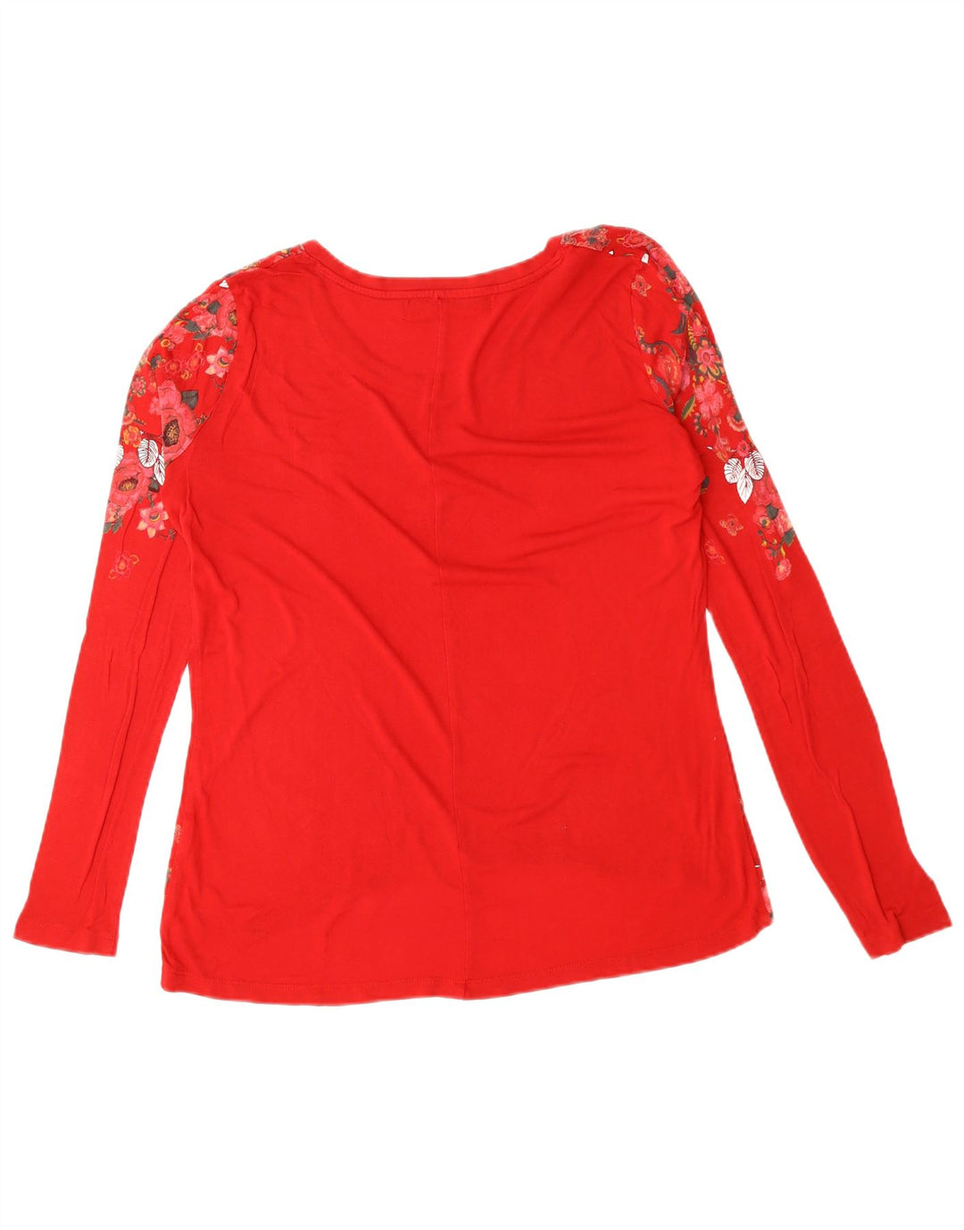 DESIGUAL Top gráfico Barcelona para mujer de manga larga UK 46 Large Red Heart