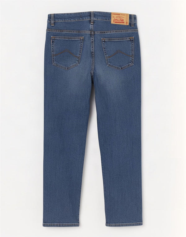 Carrera Jeans rectos para hombre 700 W34 L30 Algodón azul