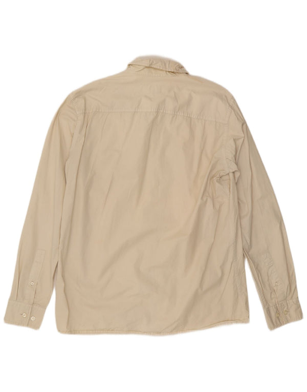 Camisa Gas Hombre XL Algodón Blanco Roto