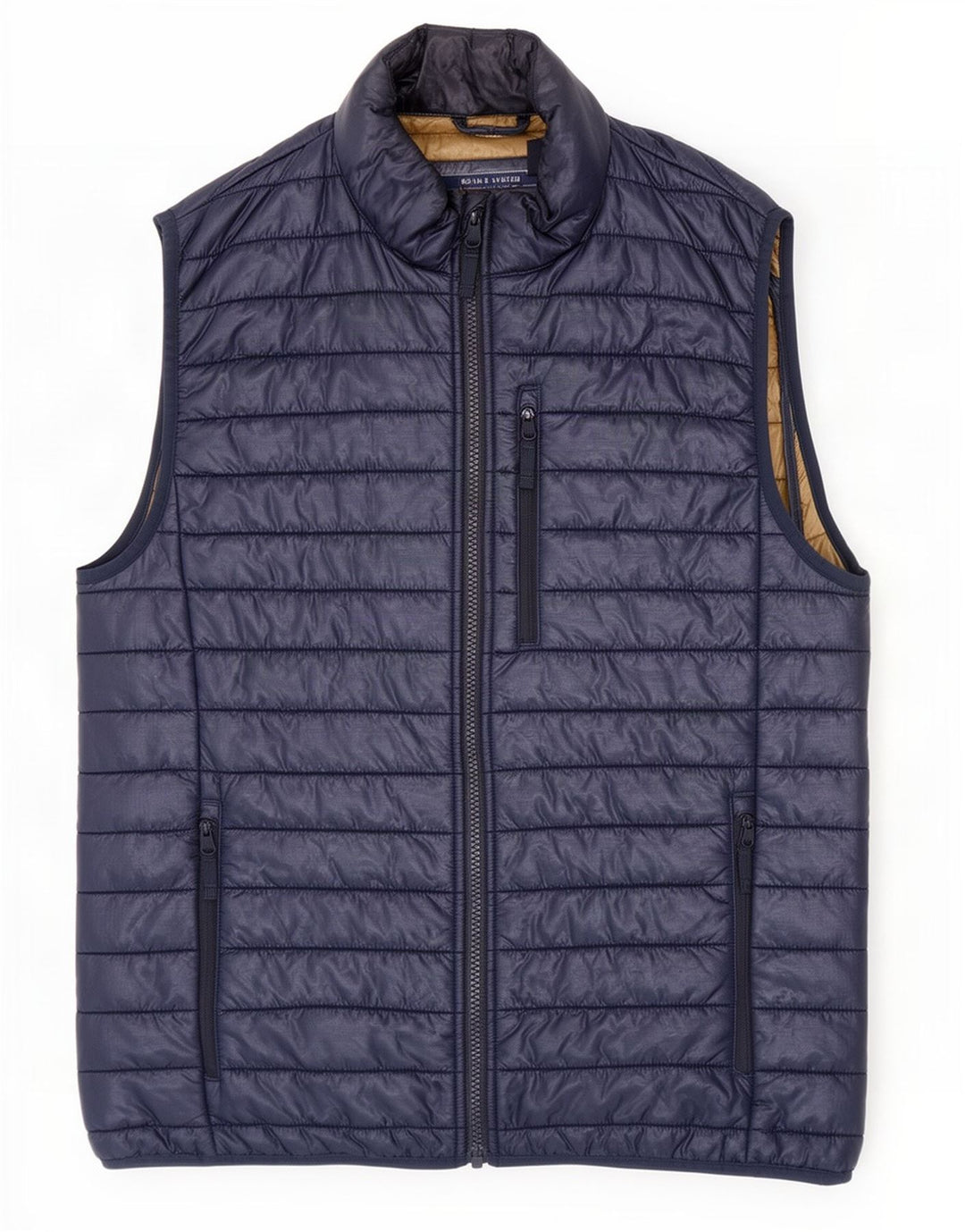 J. Crew Chaleco acolchado para hombre UK 36 Small Azul marino Nylon