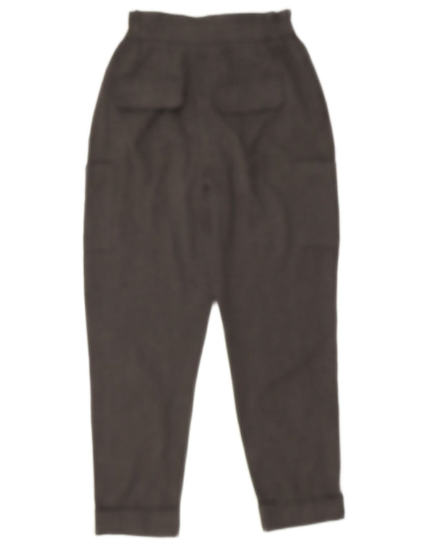 Zara Mujer Pantalón Cargo Tapered EU 34 2XS W24 L24 Poliéster Gris