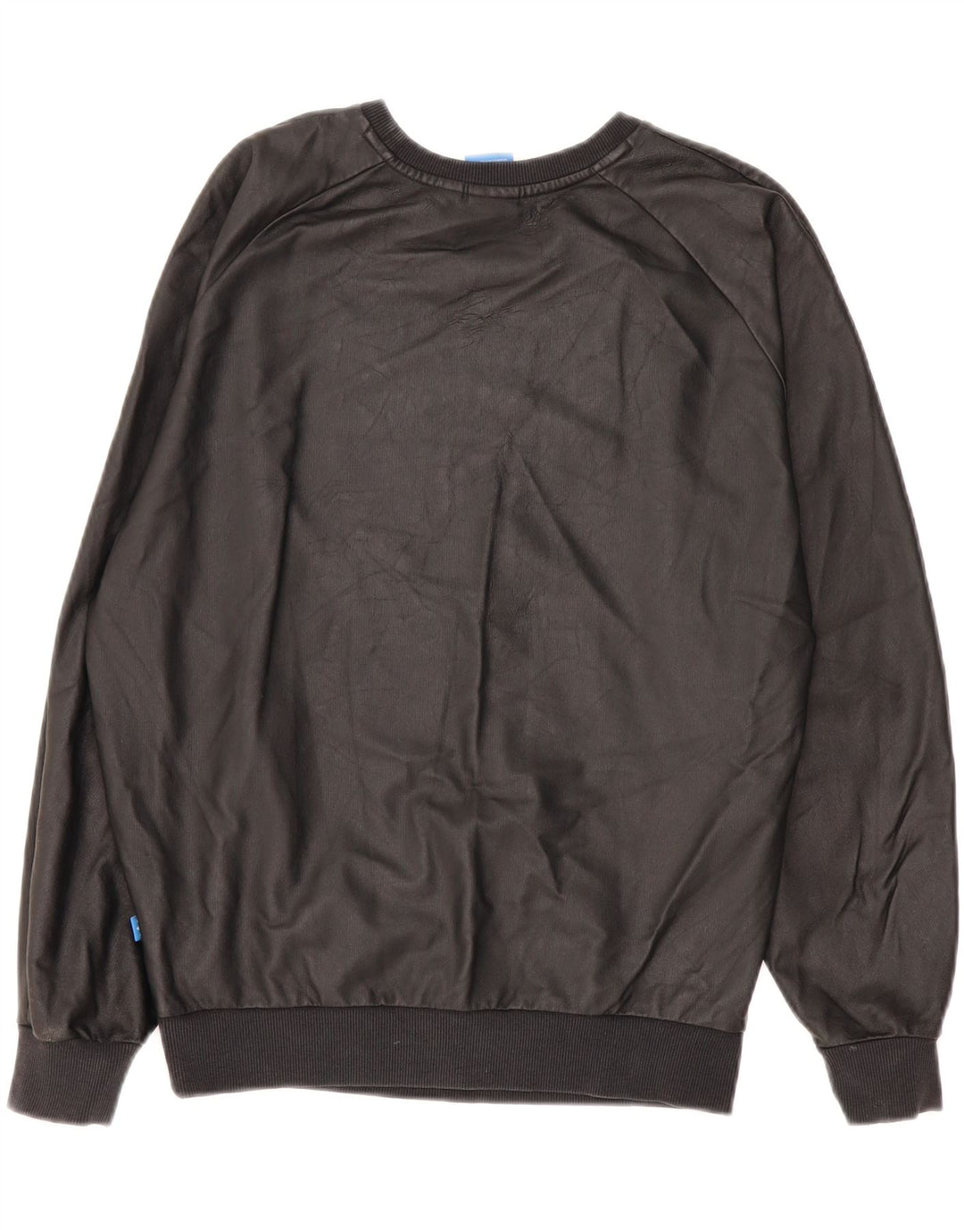 Adidas - Sudadera extragrande con gráfico para mujer, talla 8, color negro