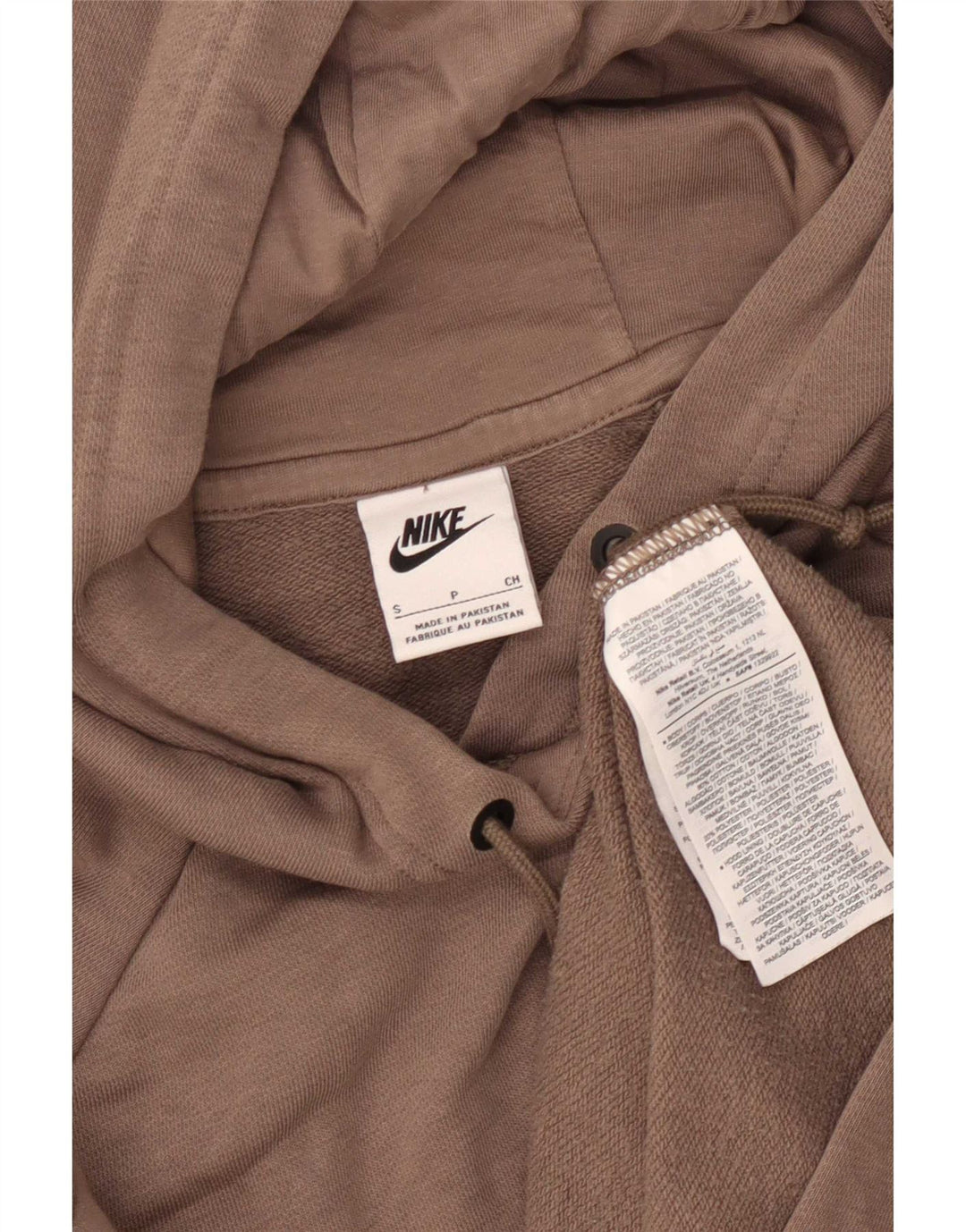 Nike - Sudadera con capucha para hombre, talla pequeña, algodón marrón
