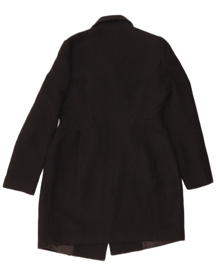Pinko Abrigo para mujer UK 42 Lana negra mediana