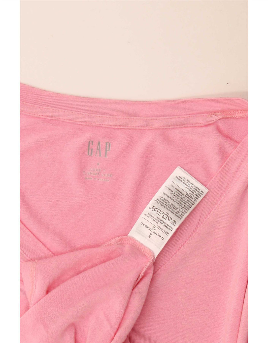 Gap Camiseta para mujer Top UK 10 Small Pink Rayon