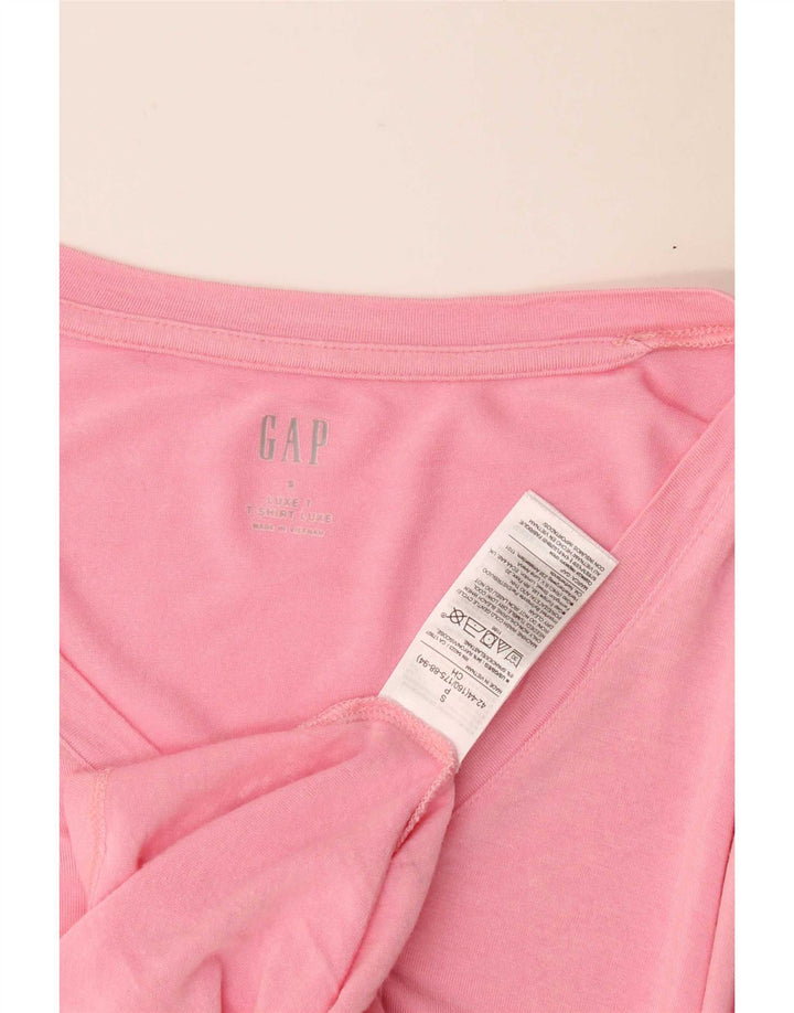 Gap Camiseta para mujer Top UK 10 Small Pink Rayon