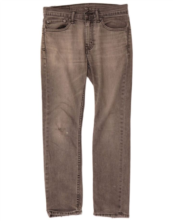 Levi's Hombre 511 Slim Jeans W31 L30 Algodón Gris