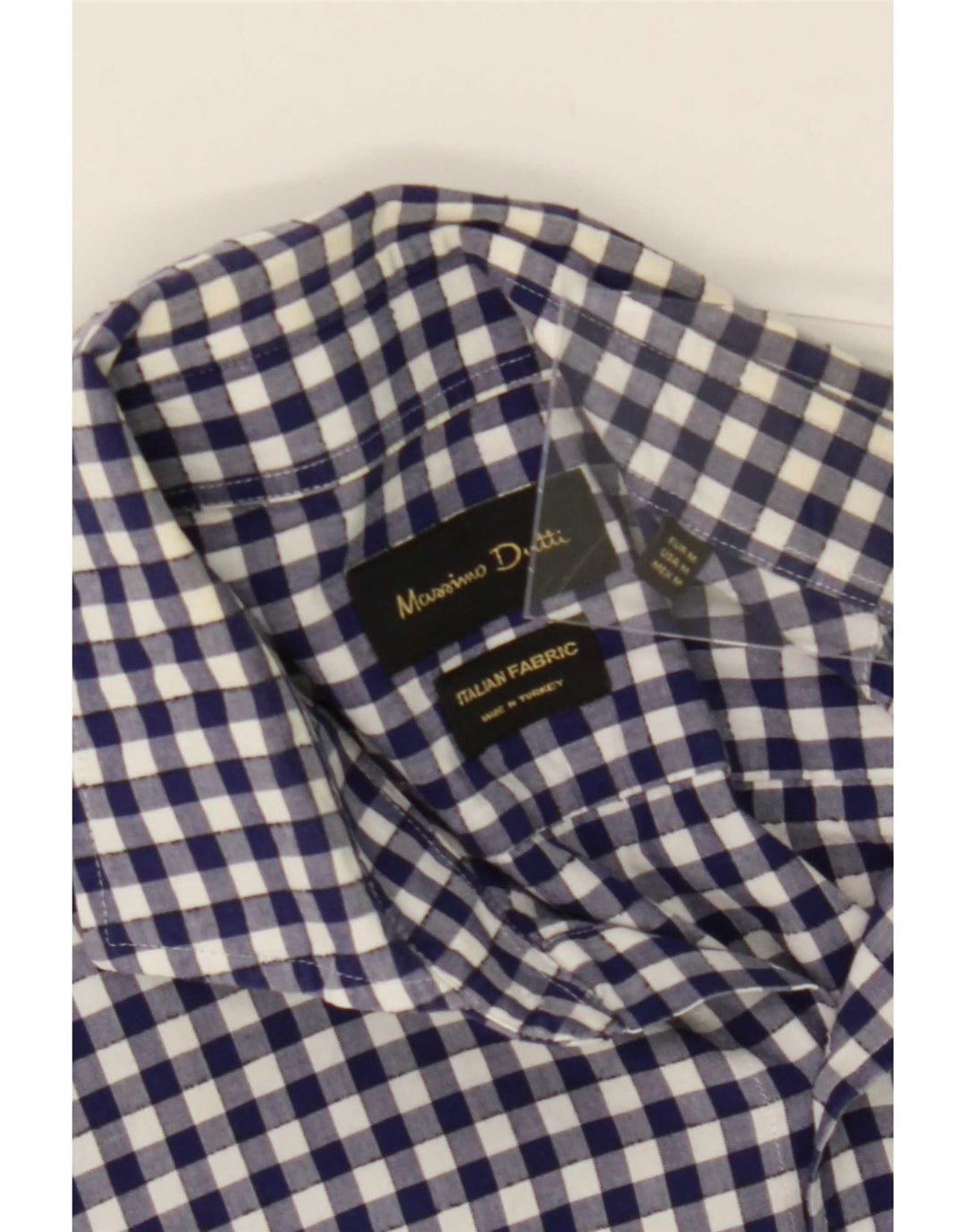Camisa Massimo Dutti Hombre Medium Azul Marino Vichy