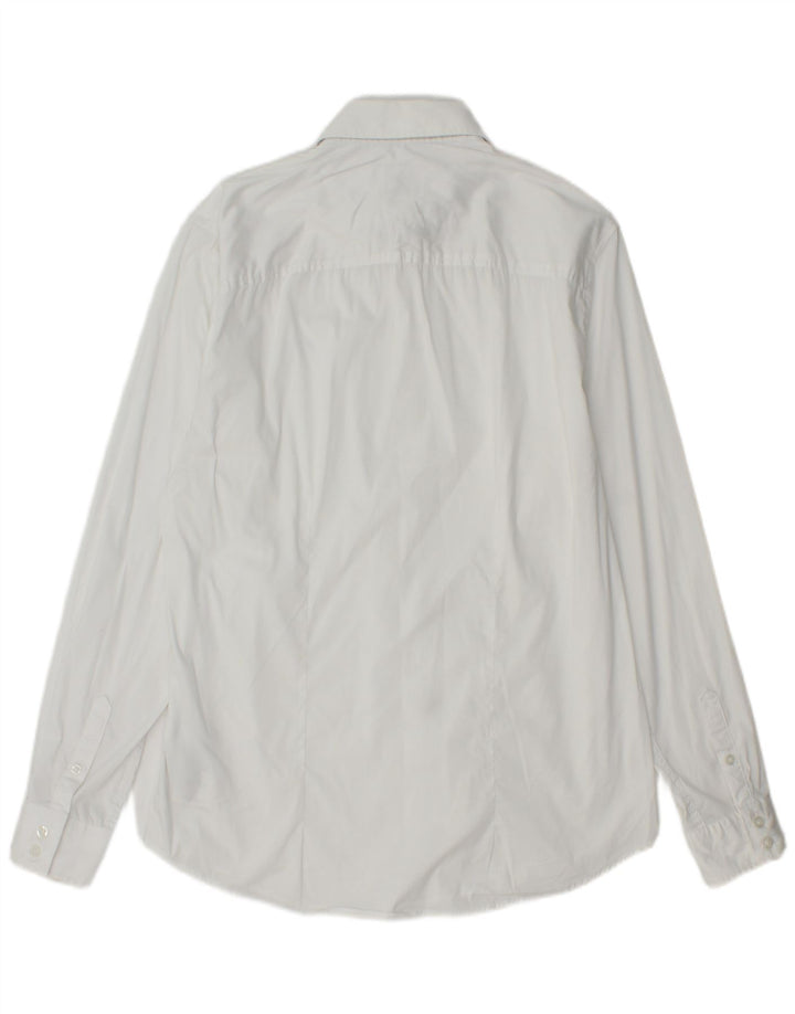Guess Camisa Slim Fit De Algodón Blanco Mediano Hombre
