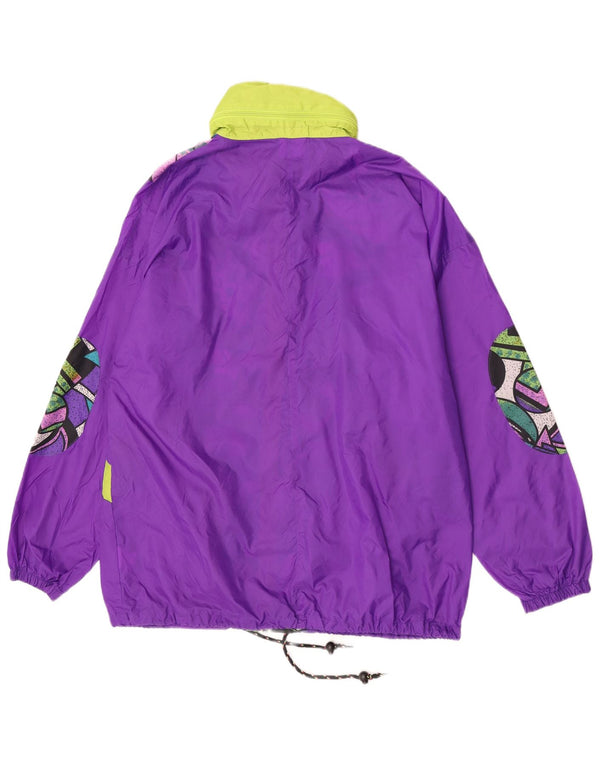 Chaqueta impermeable para hombre Active UK 40 Large Púrpura Geométrico Poliamida