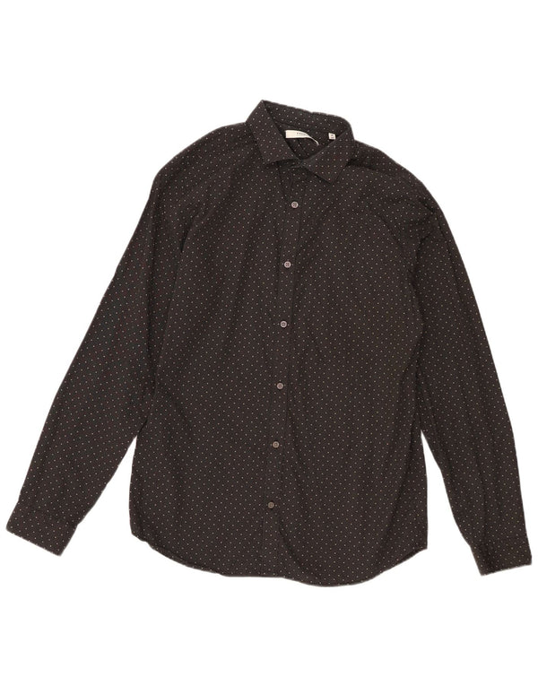 Camisa Jack & Jones Hombre Talla 40 Mediana Lunares Negros