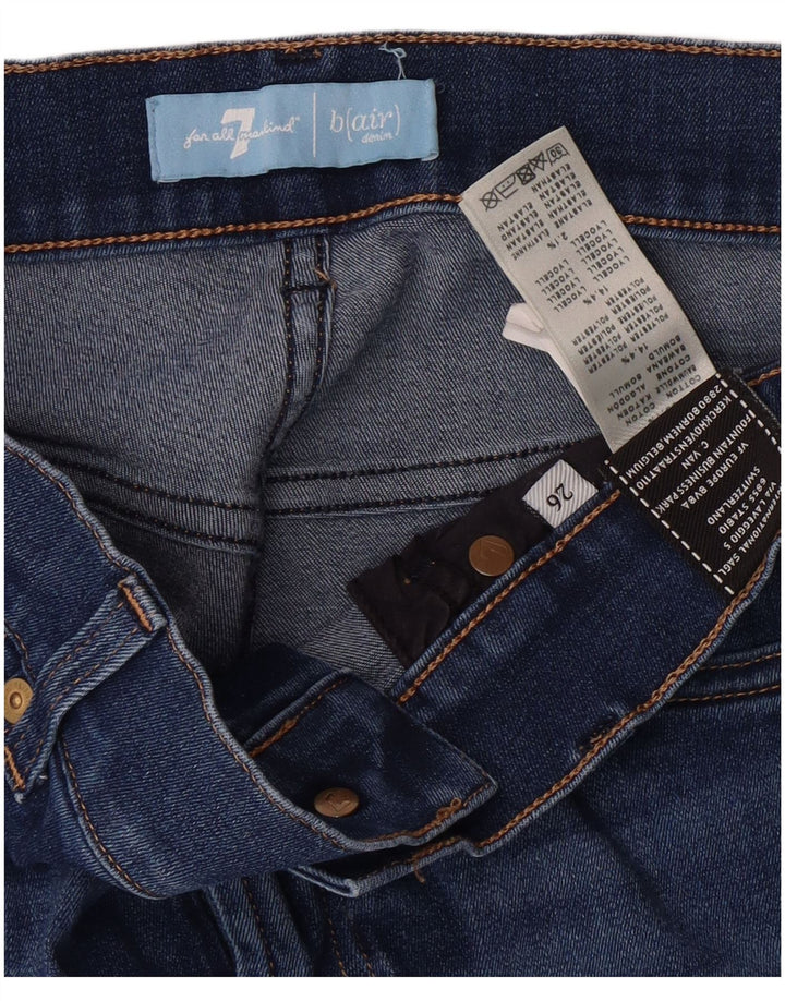 Vaqueros acampanados para mujer 7 FOR ALL MANKIND W26 L35 Algodón azul