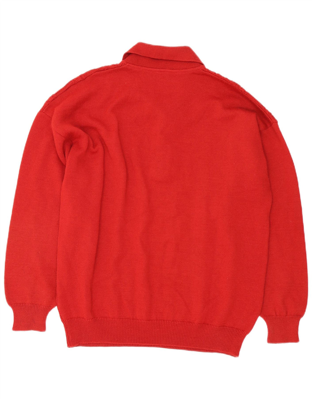 Il Granchio Hombre Polo Cuello Jersey Jersey Grande Lana Roja